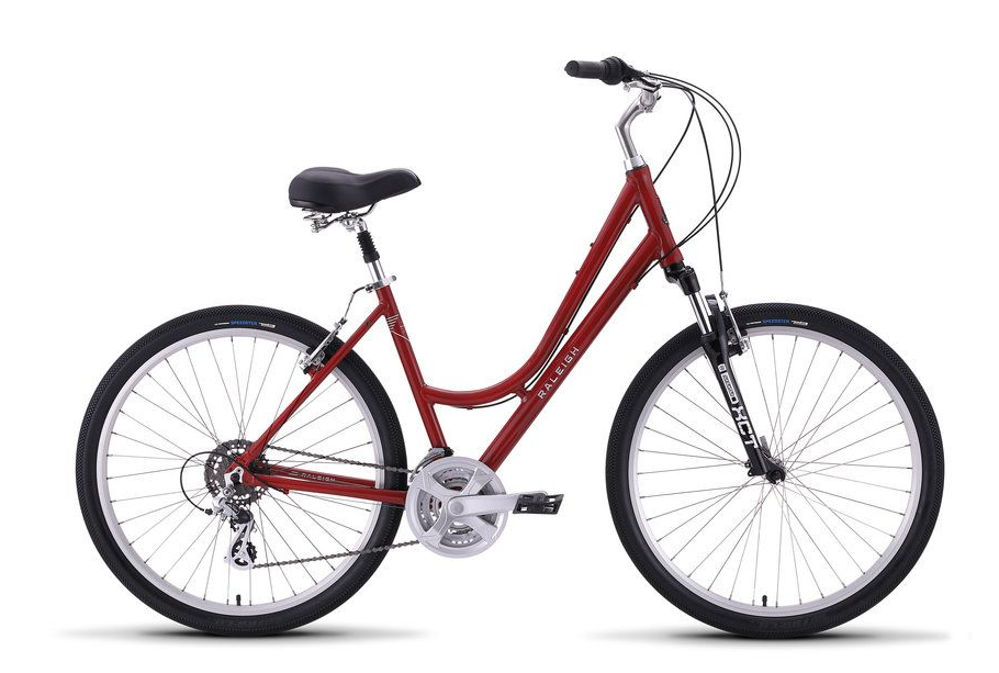 2020 Raleigh Venture 2 Step Thru Red Bicycle One