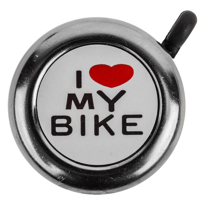 Sunlite "I Love My Bike" Bell Chrome