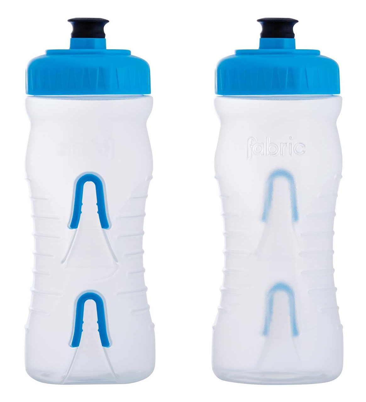 600ml Clear/Blue Fabric Cageless Water Bottle 