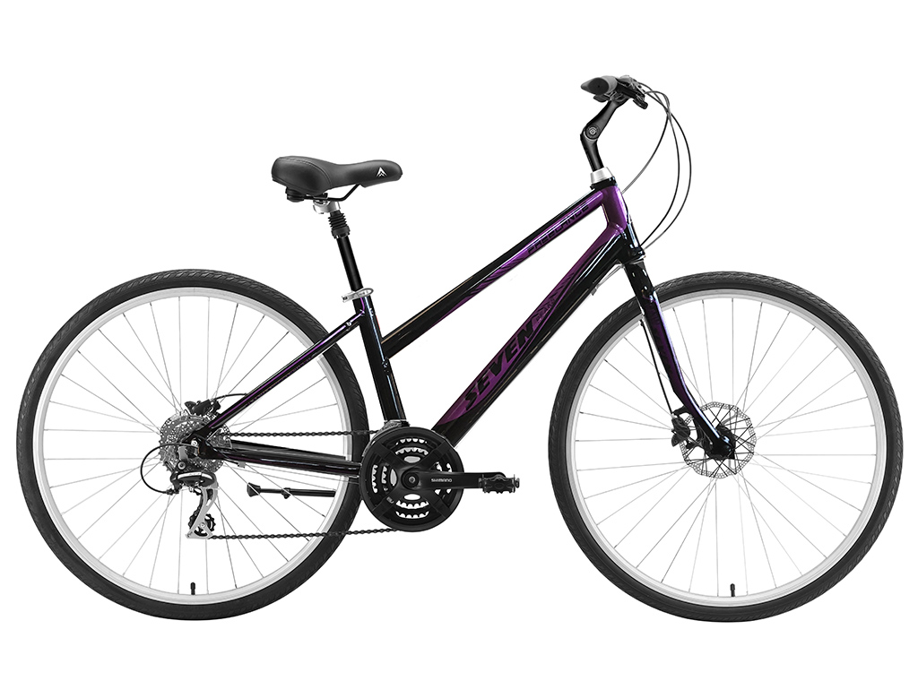 womens purple hybrid bike