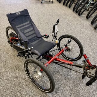 Ice Adventure RS Red Electric E Bike Kit Equipped Recumbent Trike