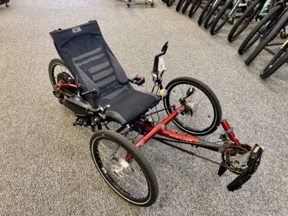 Ice Adventure RS Red Electric E Bike Kit Equipped Recumbent Trike