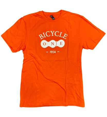 Bicycle One Logo T-Shirt Orange