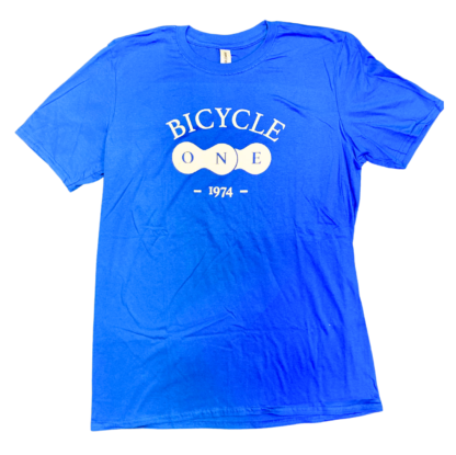 Bicycle One Logo T-Shirt Blue