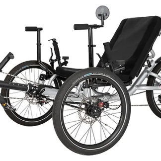 Catrike MAX Recumbent Trike Moonrock Silver