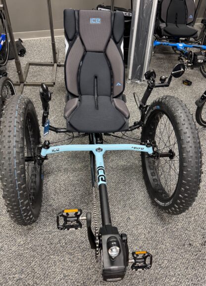 ICE Trikes Full Fat Ice Blue Electric Recumbent Trike