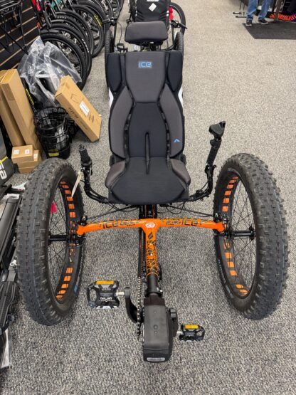 ICE Trikes Full Fat Orange Electric Recumbent Trike - Image 2