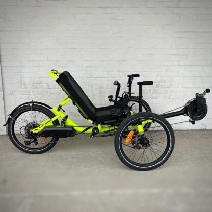 Used Catrike MAX eCAT Electric Recumbent Tricycle—Hyper Yellow (IN STOCK, ONLY RIDDEN 96 MILES!)