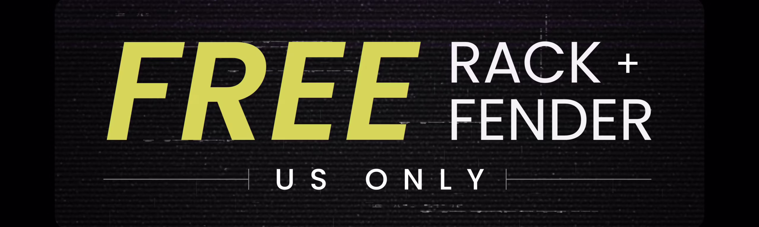 comes with free rack and fenders!