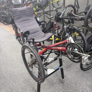 Used Red Trident Trikes Stowaway Recumbent Trike