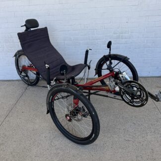 Used Trident Trikes Stowaway Red Folding Recumbent Trike (IN STOCK!)
