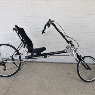 USED SUN TOMAHAWK RECUMBENT BLACK WITH BLUE ACCENTS