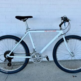 Used Vintage Cannondale Mountain Bike w/ Street Tires White/Orange